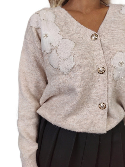 CARDIGAN CON DECORO